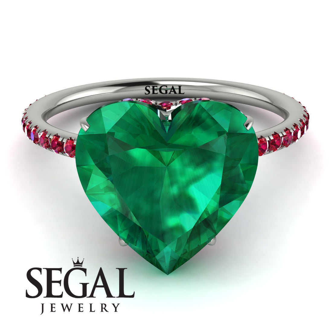 Heart Shape Emerald Ring - Noelle No. 51